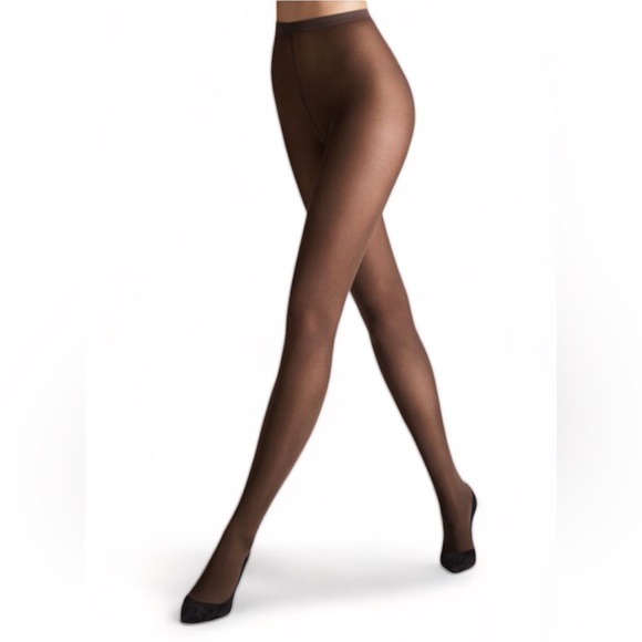Wolford Velvet Deluxe 50 Tights in Coco BrownXS NWT
